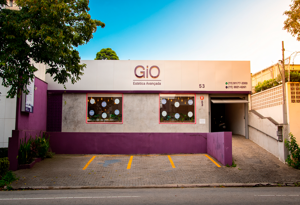 Fachada da clínica GIO Estética Avançada em Alto da Lapa, São Paulo